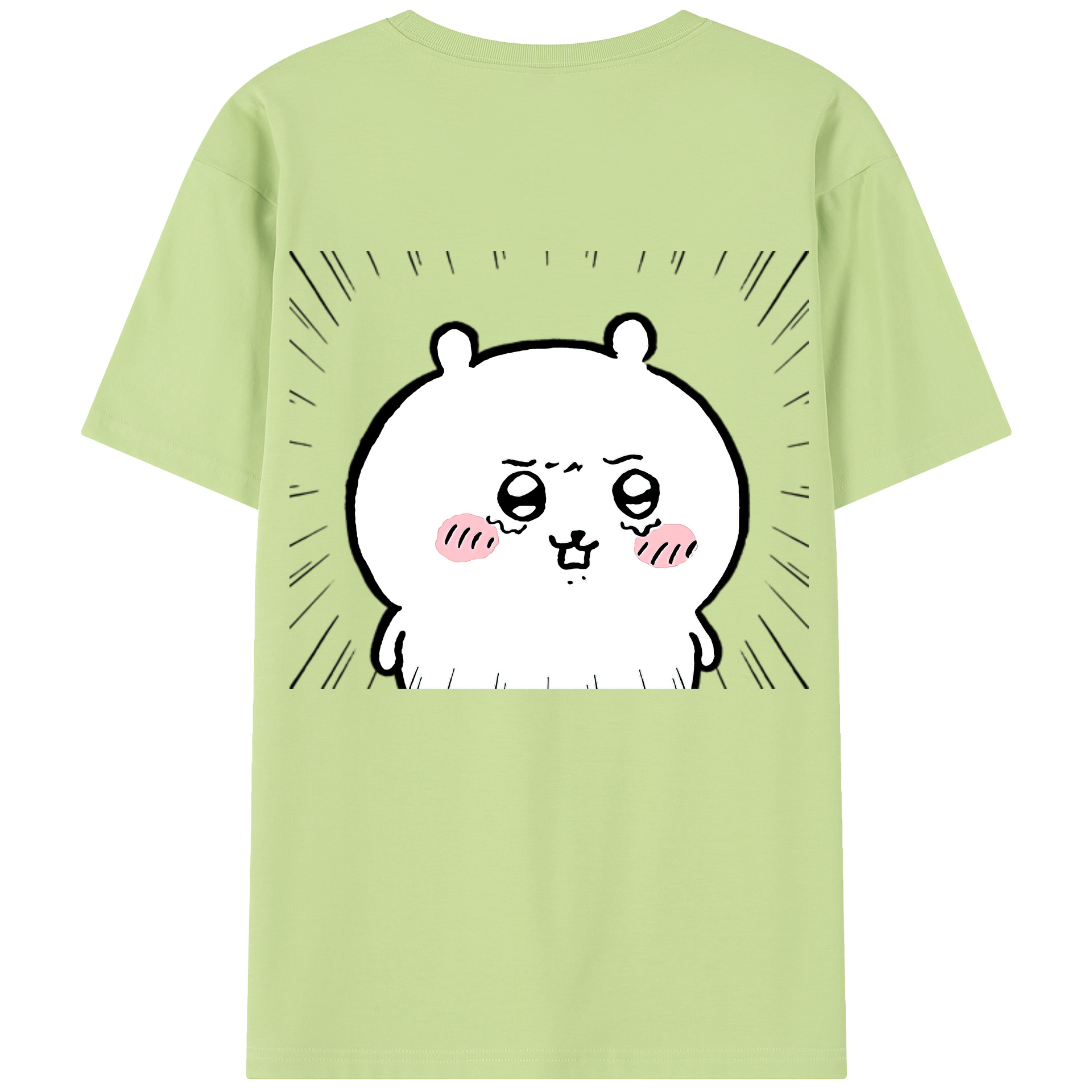 （画像用） ちいかわ ちいかわ Chii-kawa chiikawa 綿100％半袖Tシャツ（背面プリント）